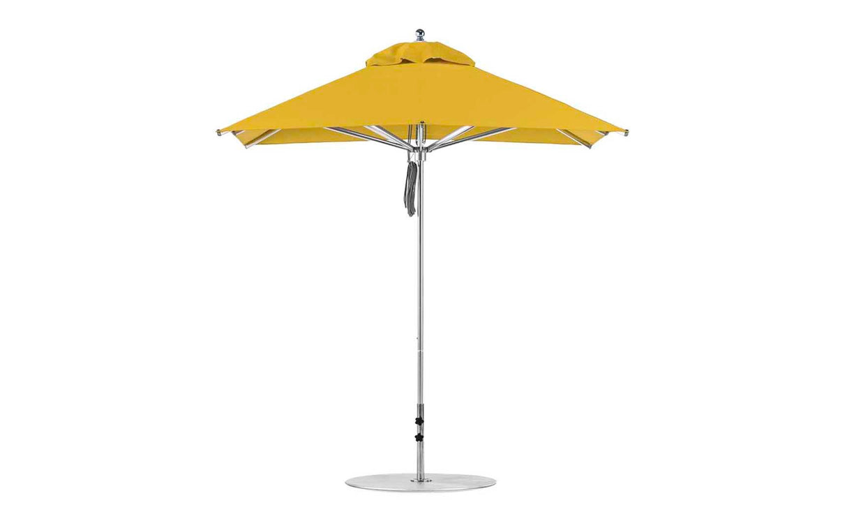 Ledge Lounger Premier Aluminum Umbrella - 7.5' Square Pulley - Majestic Patio