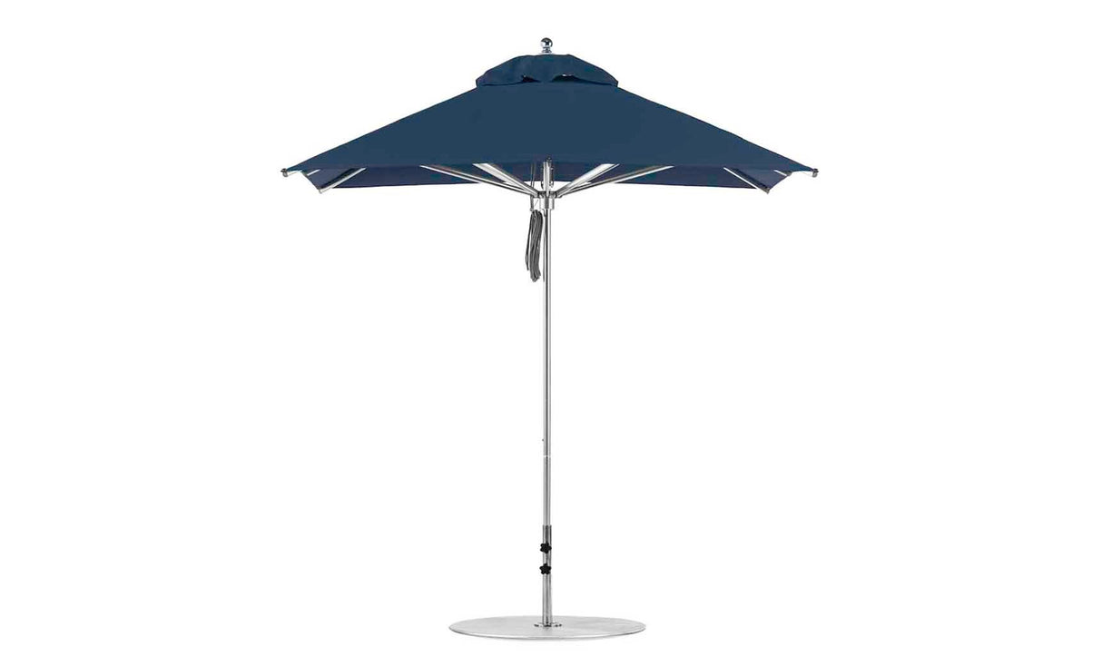 Ledge Lounger Premier Aluminum Umbrella - 7.5' Square Pulley - Majestic Patio