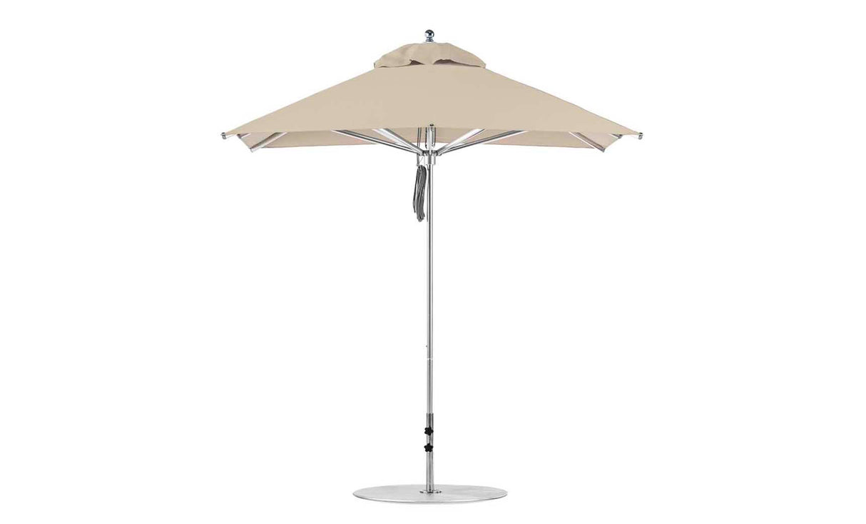 Ledge Lounger Premier Aluminum Umbrella - 7.5' Square Pulley - Majestic Patio