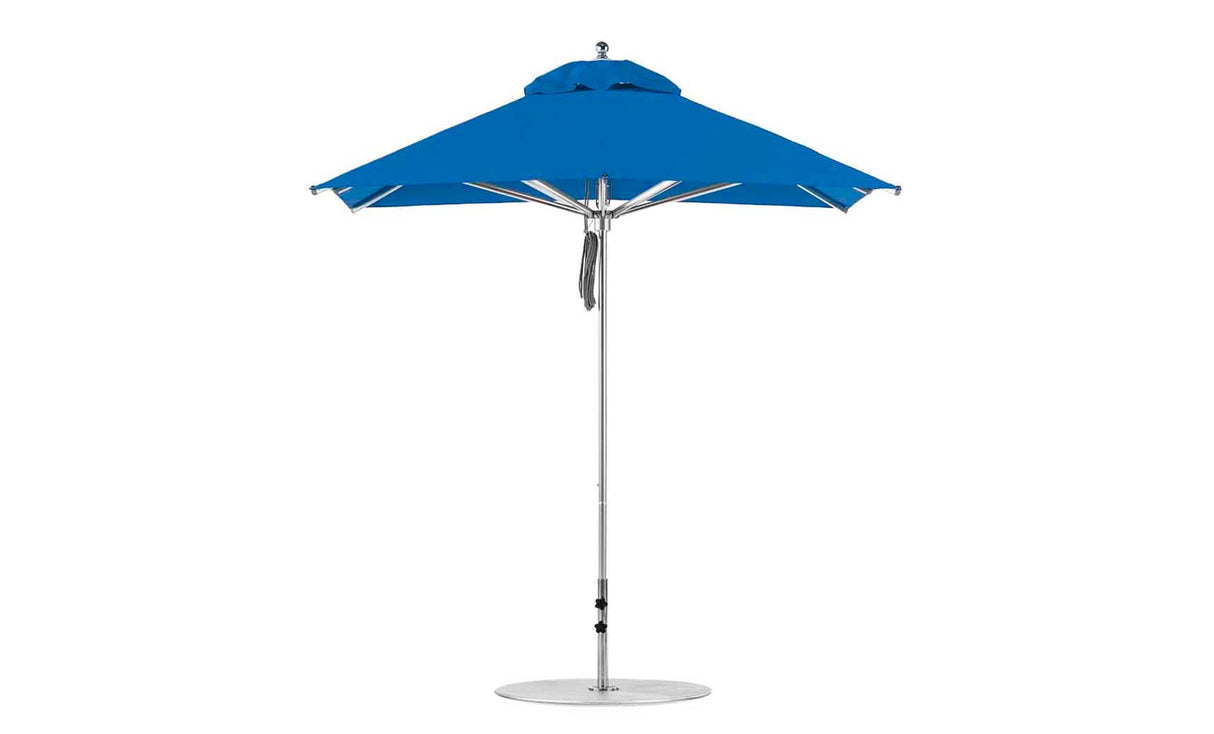 Ledge Lounger Premier Aluminum Umbrella - 7.5' Square Pulley - Majestic Patio