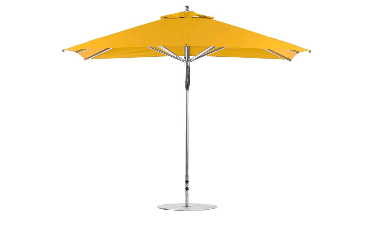 Ledge Lounger Premier Aluminum Umbrella - 8.5' Rectangle Pulley - Majestic Patio