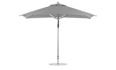 Ledge Lounger Premier Aluminum Umbrella - 8.5' Rectangle Pulley - Majestic Patio