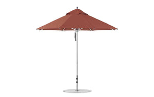 Ledge Lounger Premier Aluminum Umbrella - 9' Octagon Pulley - Majestic Patio