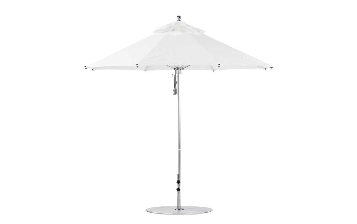 Ledge Lounger Premier Aluminum Umbrella - 9' Octagon Pulley - Majestic Patio