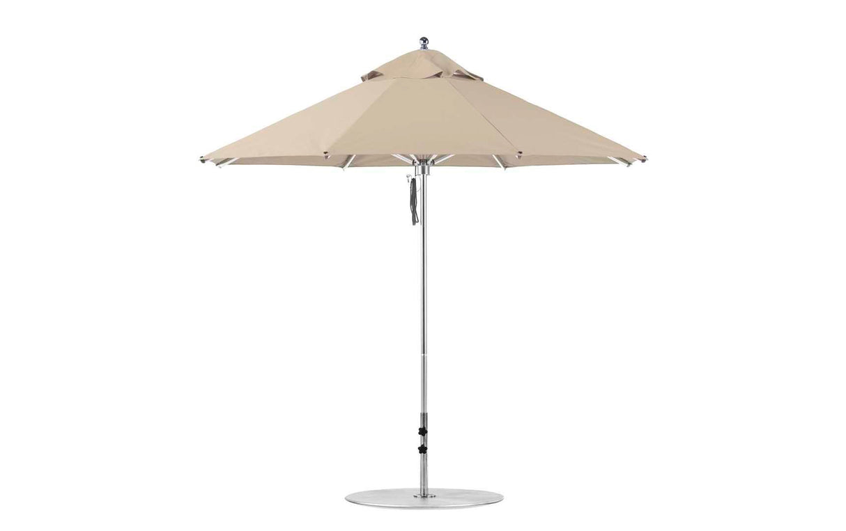 Ledge Lounger Premier Aluminum Umbrella - 9' Octagon Pulley - Majestic Patio