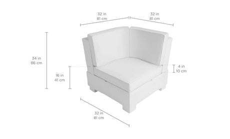 Ledge Lounger Signature Sectional Corner - Majestic Patio