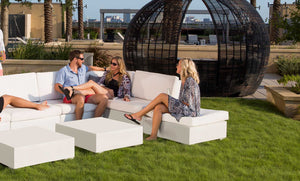 Ledge Lounger Signature Sectional Ottoman - Majestic Patio