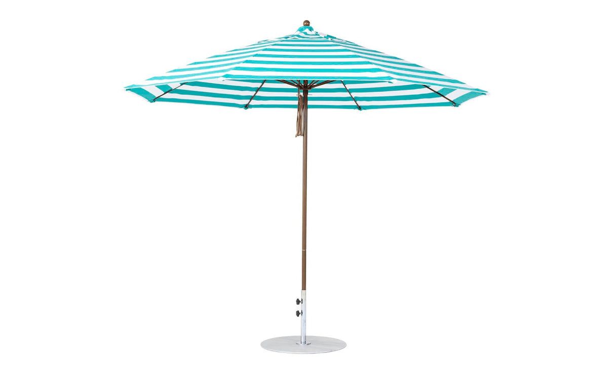 Ledge Loungers Essential Fiberglass Umbrella - 11' Octagon Pulley - Majestic Patio