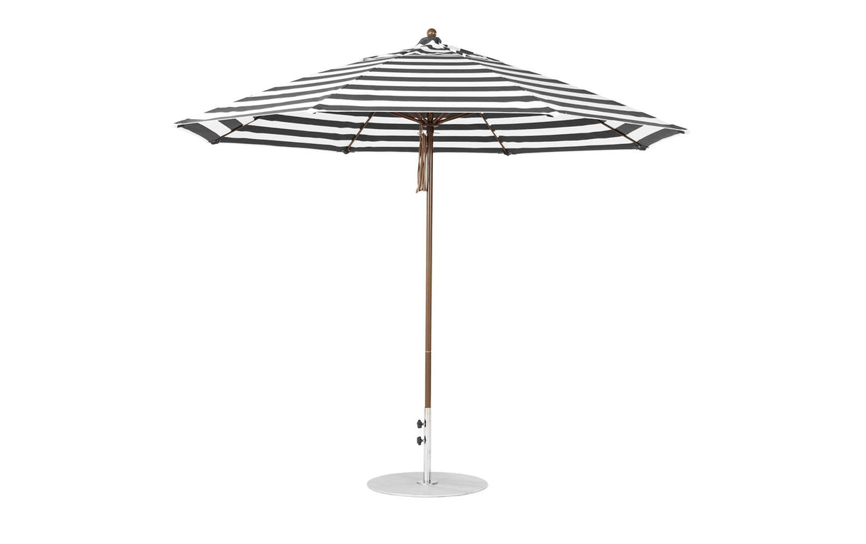 Ledge Loungers Essential Fiberglass Umbrella - 11' Octagon Pulley - Majestic Patio