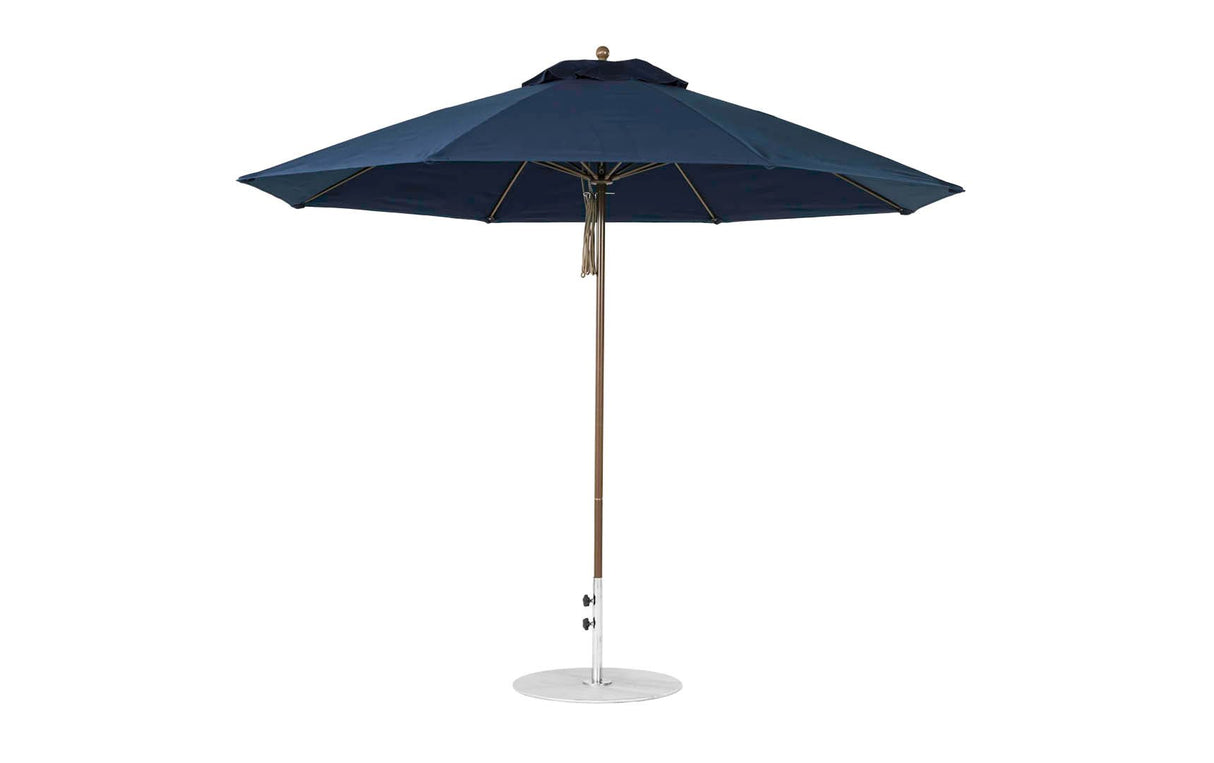 Ledge Loungers Essential Fiberglass Umbrella - 11' Octagon Pulley - Majestic Patio