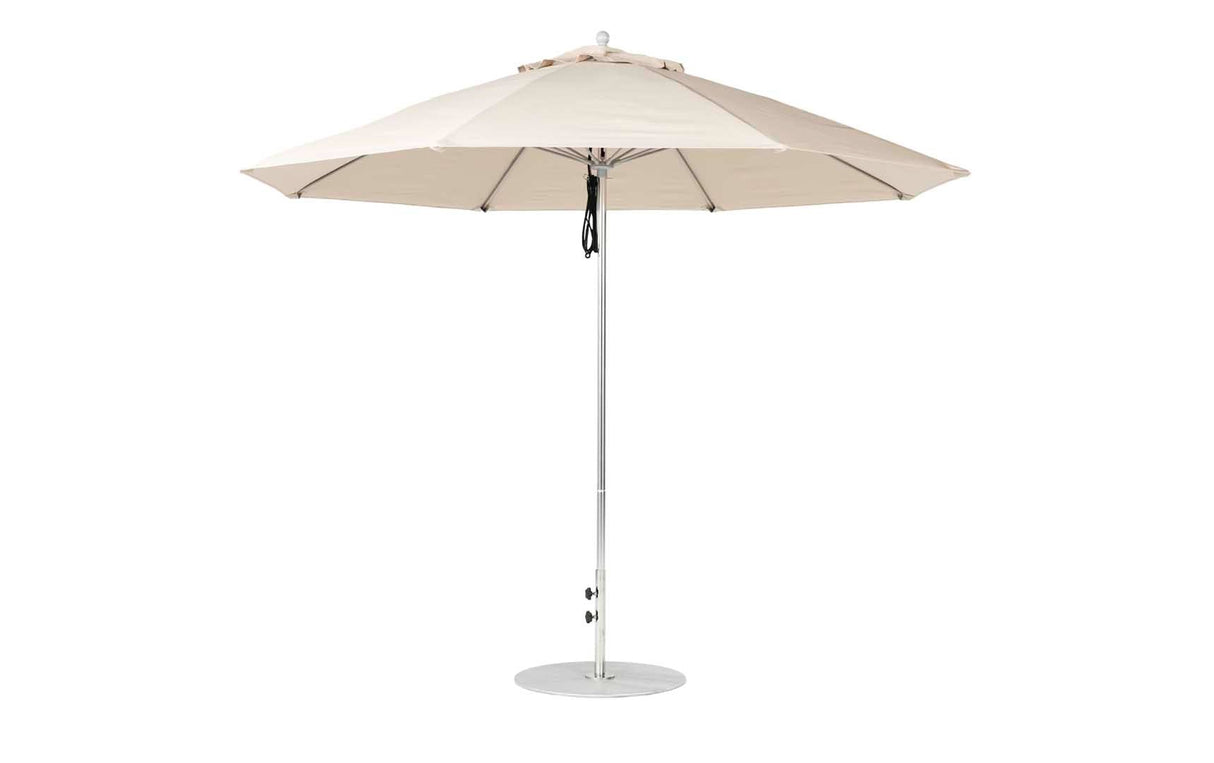 Ledge Loungers Essential Fiberglass Umbrella - 11' Octagon Pulley - Majestic Patio