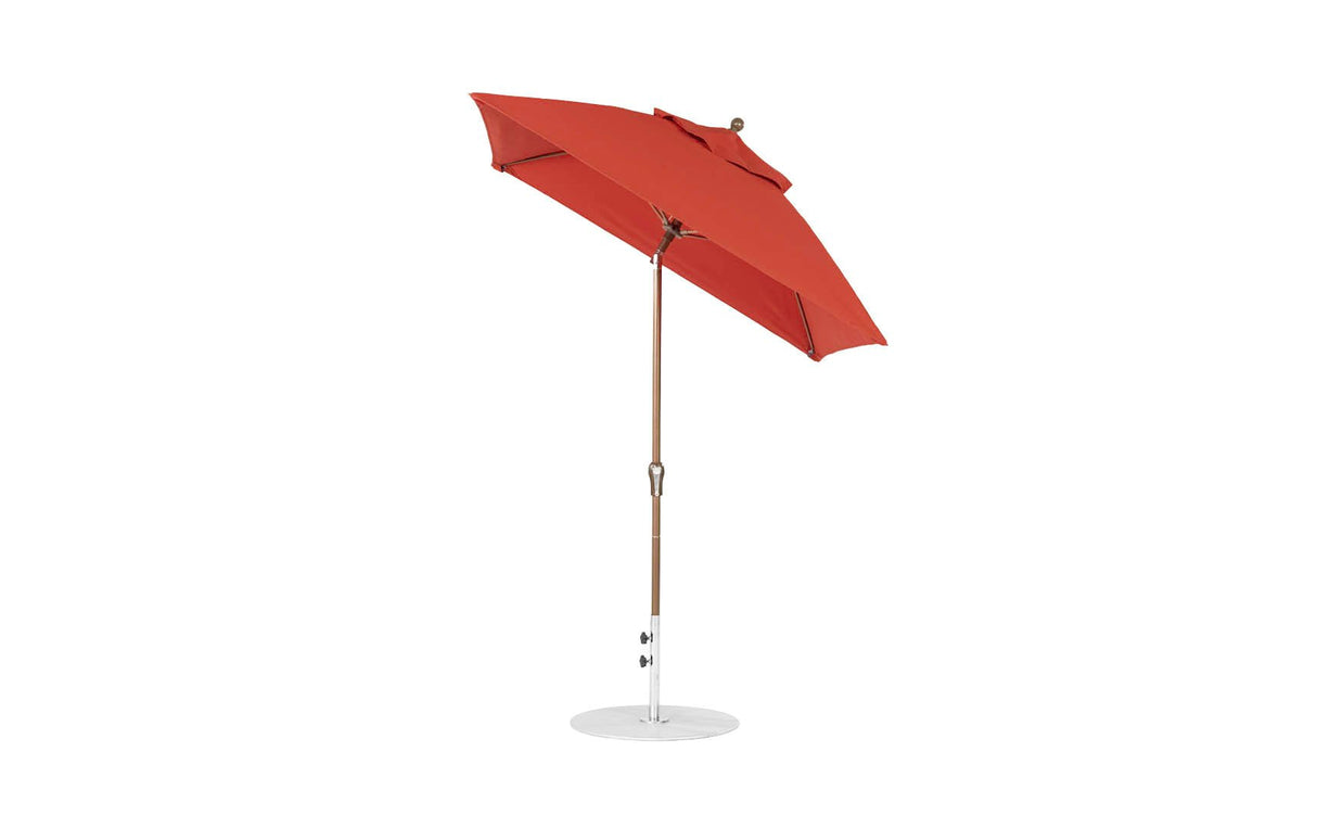 Ledge Loungers Essential Fiberglass Umbrella - 6.5' Square Crank Auto Tilt - Majestic Patio