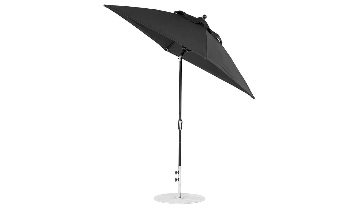 Ledge Loungers Essential Fiberglass Umbrella - 6.5' Square Crank Auto Tilt - Majestic Patio