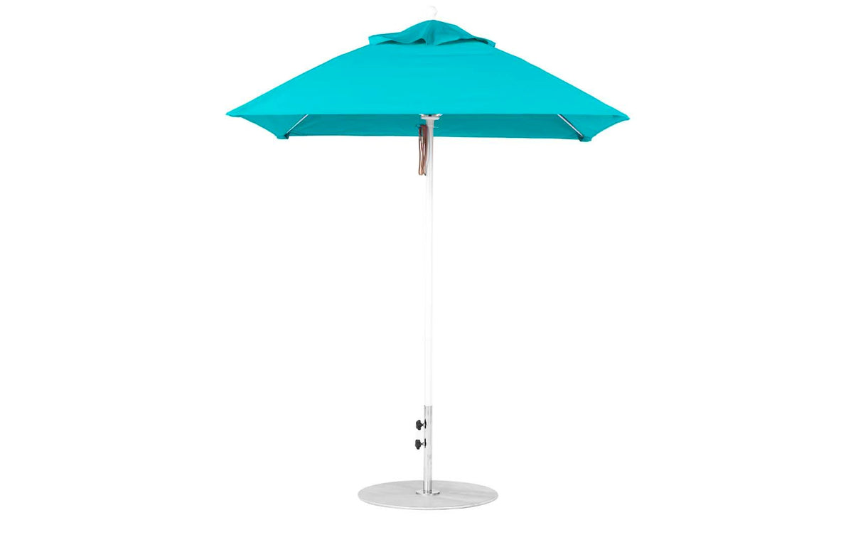 Ledge Loungers Essential Fiberglass Umbrella - 6.5' Square Pulley - Majestic Patio