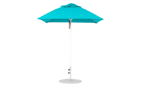 Ledge Loungers Essential Fiberglass Umbrella - 6.5' Square Pulley - Majestic Patio