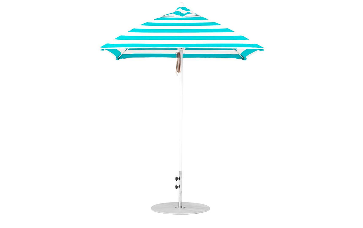 Ledge Loungers Essential Fiberglass Umbrella - 6.5' Square Pulley - Majestic Patio