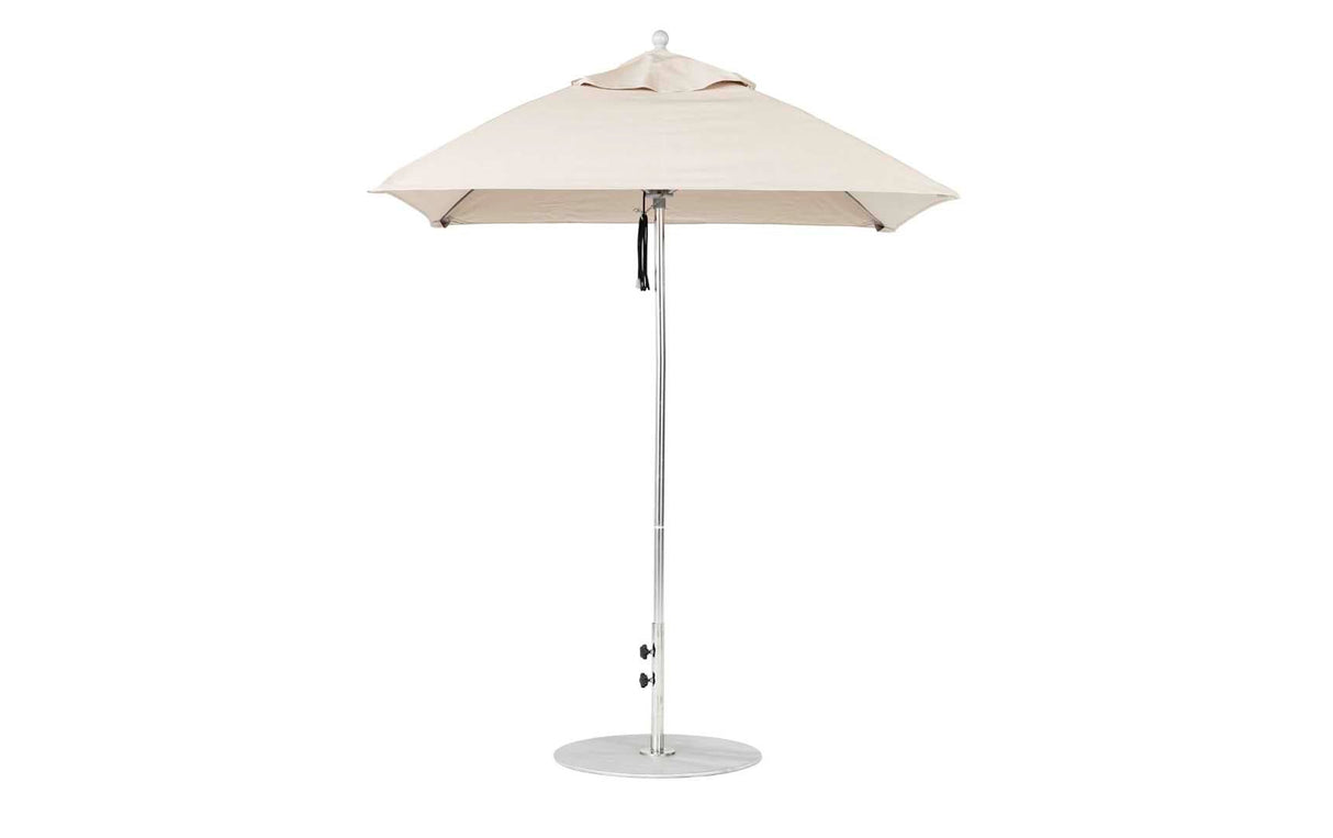 Ledge Loungers Essential Fiberglass Umbrella - 6.5' Square Pulley - Majestic Patio