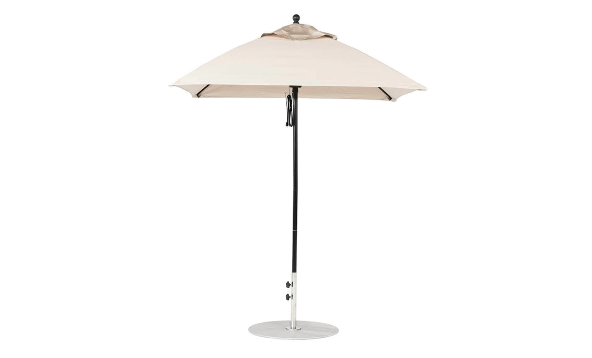 Ledge Loungers Essential Fiberglass Umbrella - 6.5' Square Pulley - Majestic Patio