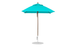 Ledge Loungers Essential Fiberglass Umbrella - 6.5' Square Pulley - Majestic Patio