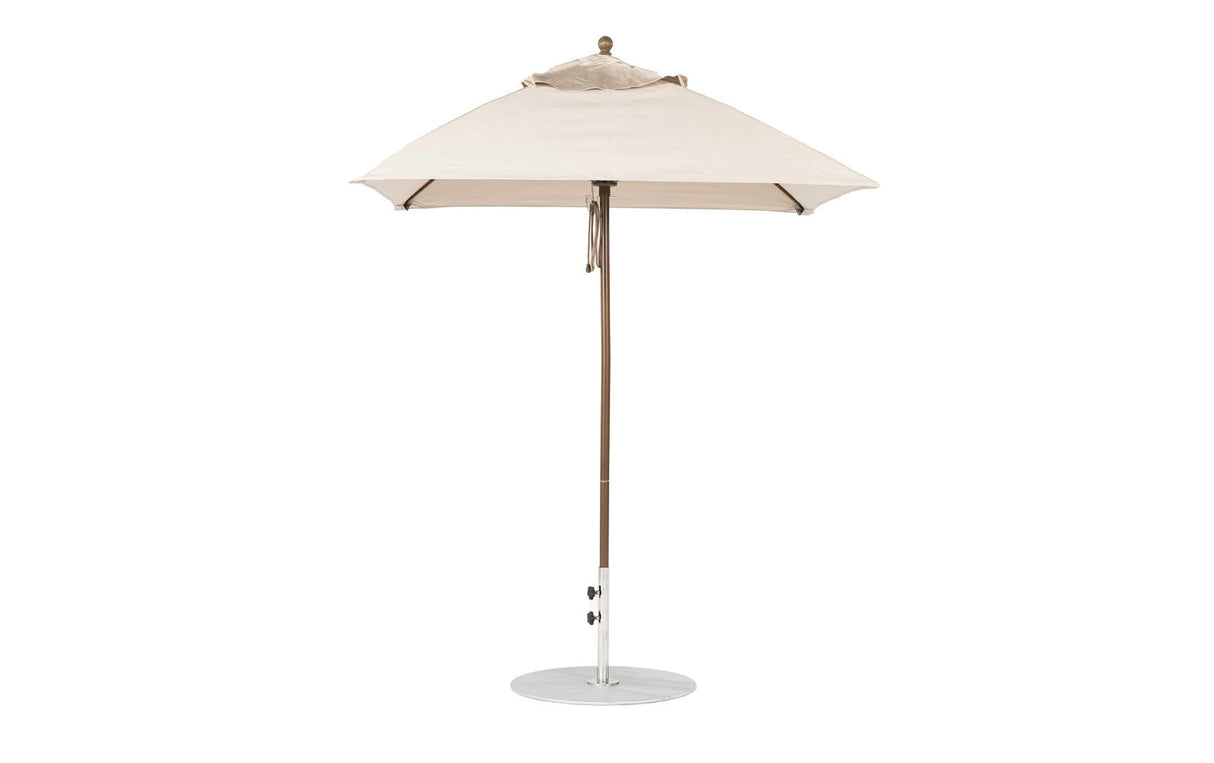 Ledge Loungers Essential Fiberglass Umbrella - 6.5' Square Pulley - Majestic Patio