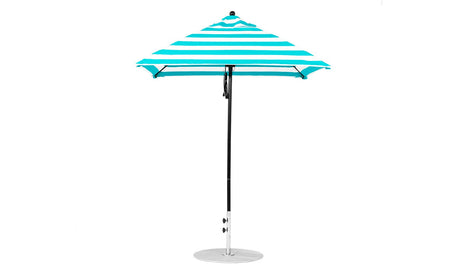 Ledge Loungers Essential Fiberglass Umbrella - 6.5' Square Pulley - Majestic Patio