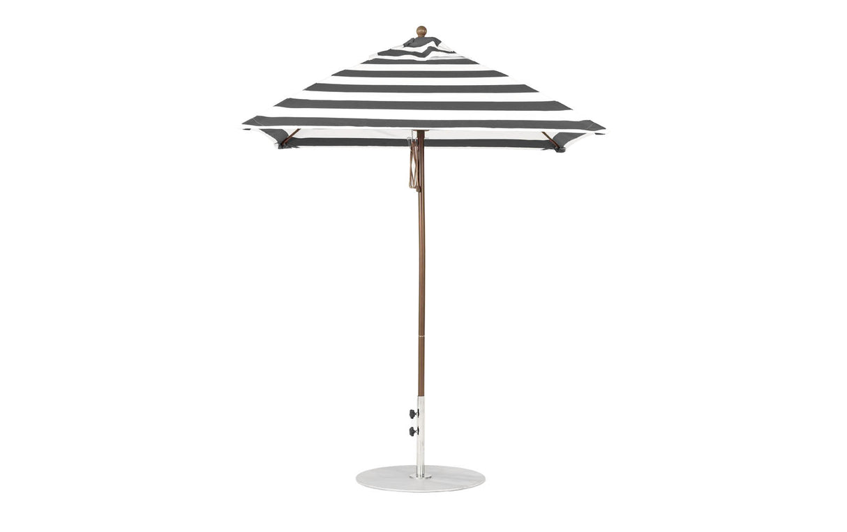 Ledge Loungers Essential Fiberglass Umbrella - 6.5' Square Pulley - Majestic Patio