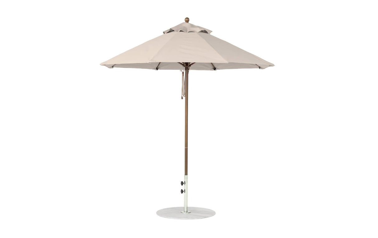 Ledge Loungers Essential Fiberglass Umbrella - 7.5' Octagon Pulley - Majestic Patio