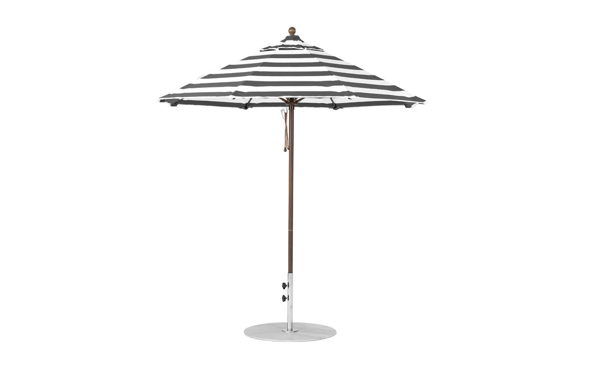 Ledge Loungers Essential Fiberglass Umbrella - 7.5' Octagon Pulley - Majestic Patio