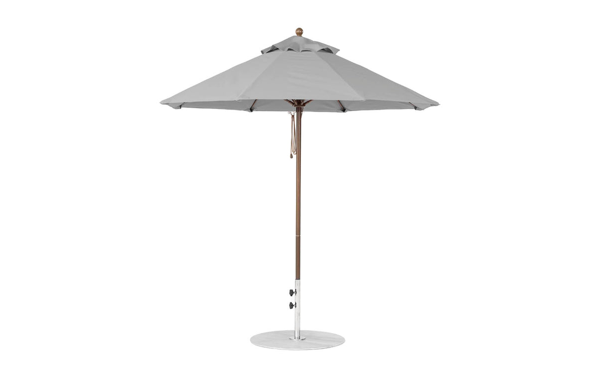 Ledge Loungers Essential Fiberglass Umbrella - 7.5' Octagon Pulley - Majestic Patio