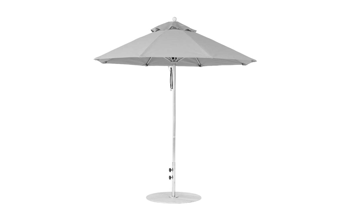 Ledge Loungers Essential Fiberglass Umbrella - 7.5' Octagon Pulley - Majestic Patio