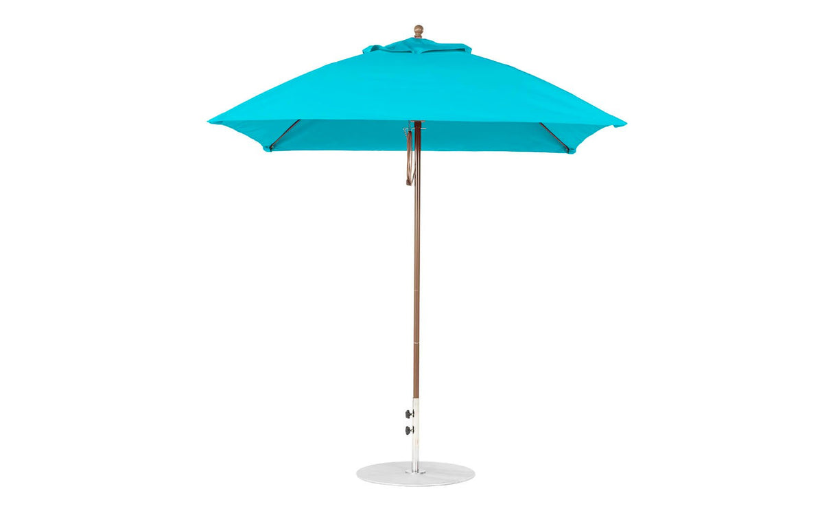 Ledge Loungers Essential Fiberglass Umbrella - 7.5' Square Pulley - Majestic Patio