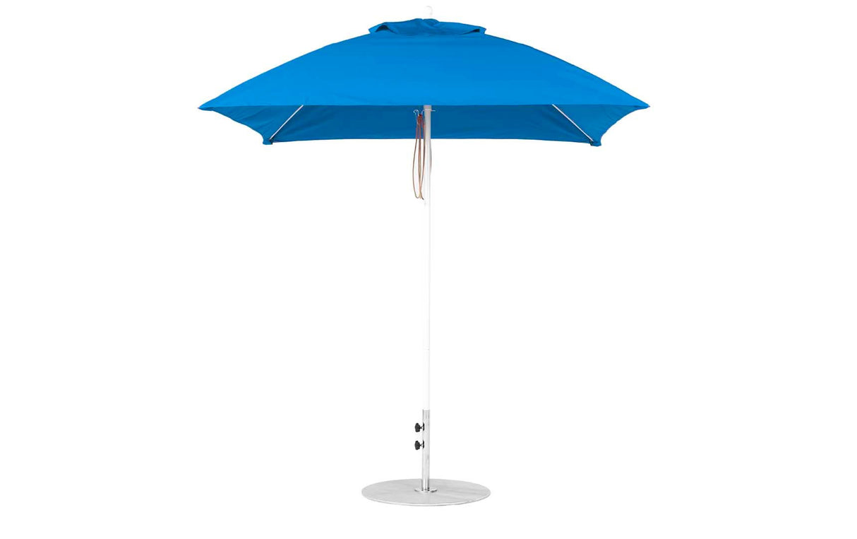 Ledge Loungers Essential Fiberglass Umbrella - 7.5' Square Pulley - Majestic Patio