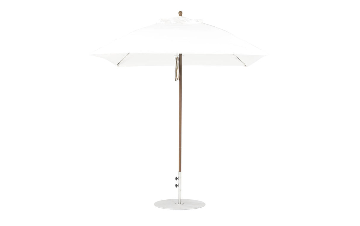 Ledge Loungers Essential Fiberglass Umbrella - 7.5' Square Pulley - Majestic Patio