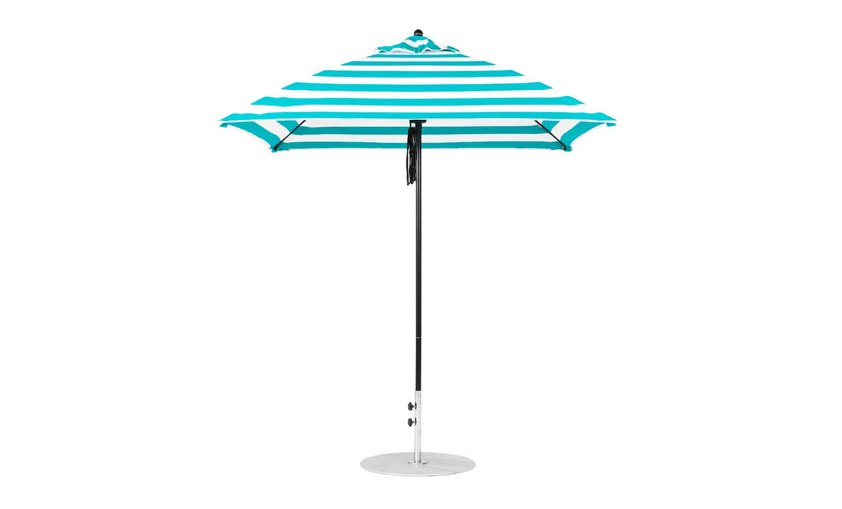 Ledge Loungers Essential Fiberglass Umbrella - 7.5' Square Pulley - Majestic Patio