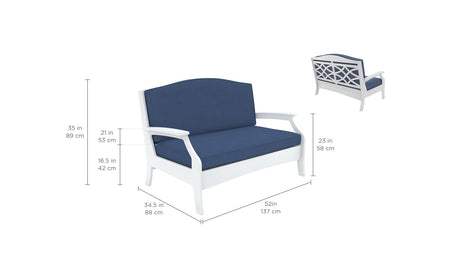 Ledge Loungers Legacy Loveseat - Majestic Patio