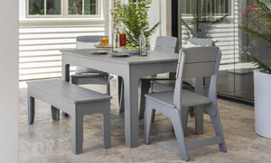 Ledge Loungers Mainstay 63" Rectangular Dining Table - Majestic Patio