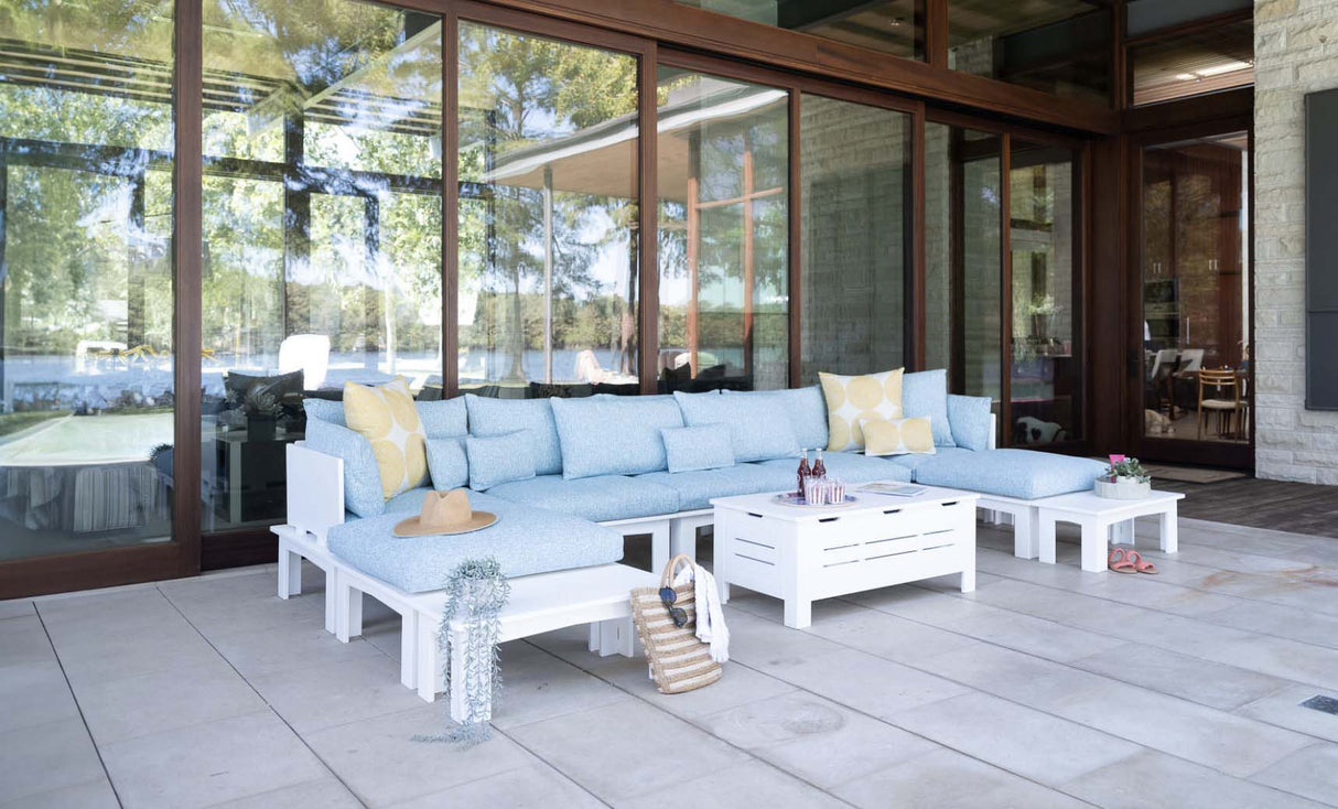 Ledge Loungers Mainstay Sectional Relaxed Left Corner - Majestic Patio