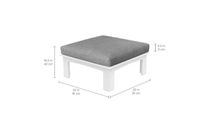 Ledge Loungers Mainstay Sectional Relaxed Ottoman - Majestic Patio