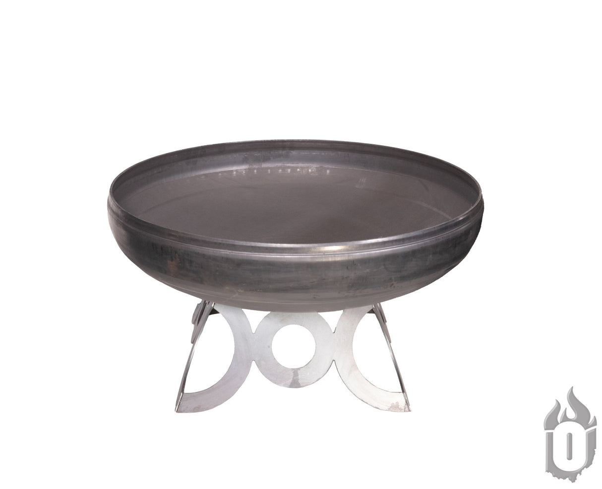 Liberty Fire Pit with Circular Base (Made in USA) - Majestic Patio