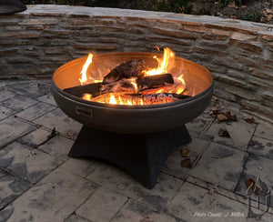 Liberty Fire Pit with Standard Base (Made in USA) - Majestic Patio