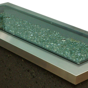 Linear Glass Burner Cover - Majestic Patio