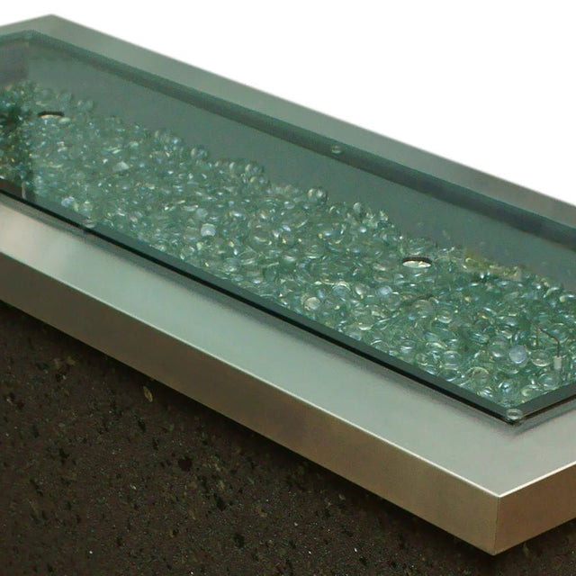 Linear Glass Burner Cover - Majestic Patio