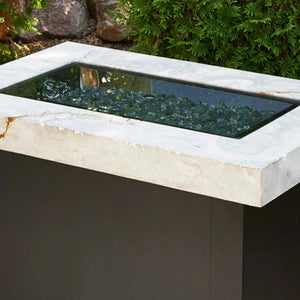 Linear Glass Burner Cover - Majestic Patio