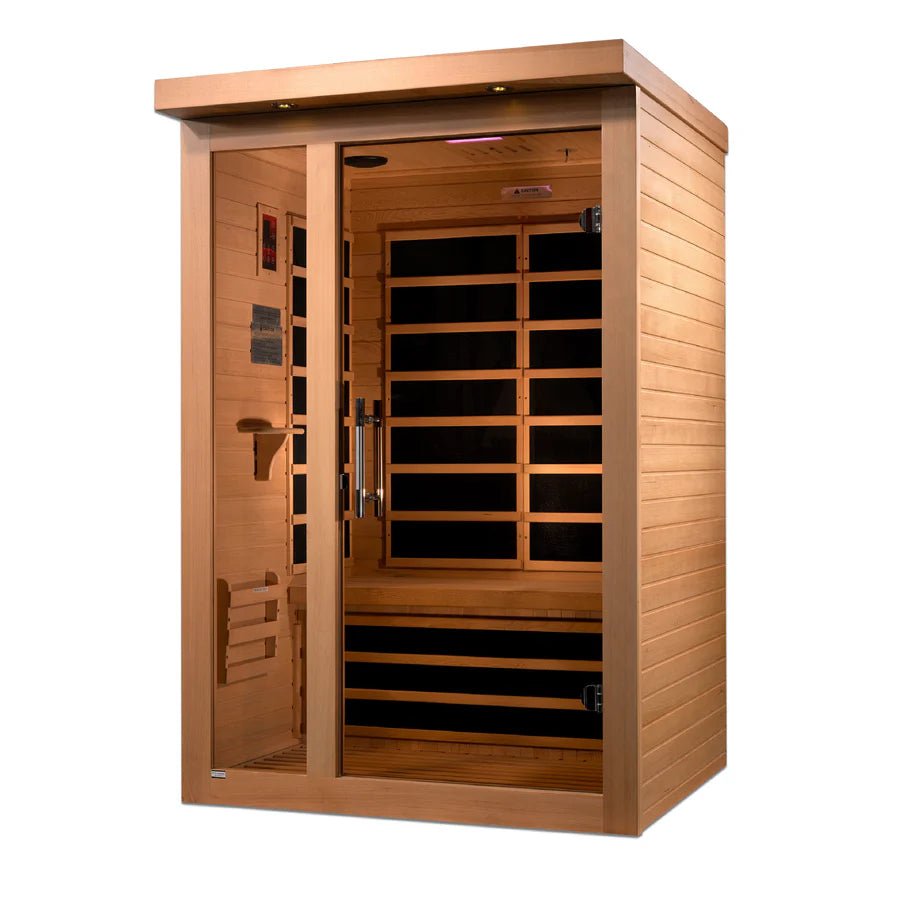 Llumeneres 2 Person Ultra Low EMF FAR Infrared Sauna - Majestic Patio