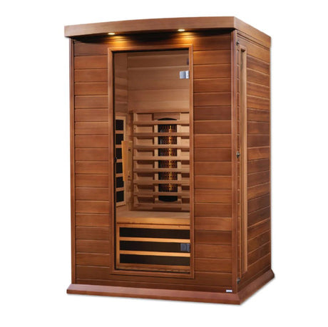 Maxxus 2 Person Full Spectrum Infrared Sauna - Canadian Red Cedar - Majestic Patio