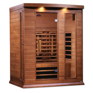 Maxxus 3 Person Full Spectrum Infrared Sauna - Canadian Red Cedar - Majestic Patio