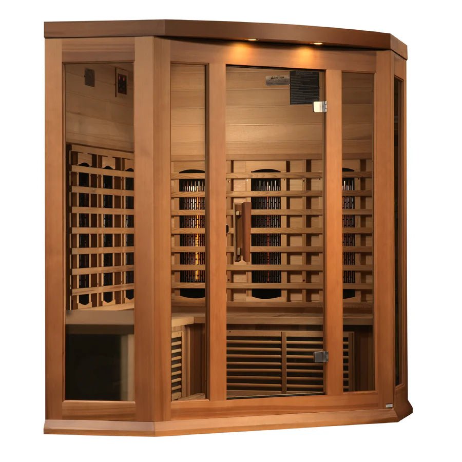 Maxxus 3 Person Full Spectrum Infrared Sauna - Canadian Red Cedar - Majestic Patio