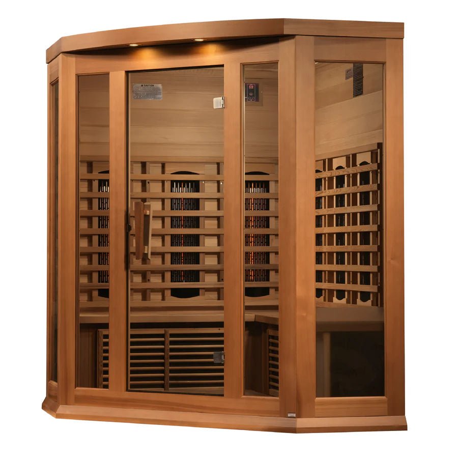 Maxxus 3 Person Full Spectrum Infrared Sauna - Canadian Red Cedar - Majestic Patio