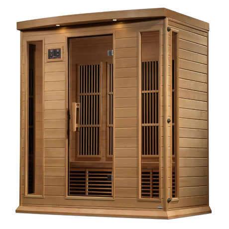 Maxxus 4 Person Near Zero EMF FAR Infrared Sauna - Canadian Hemlock - Majestic Patio