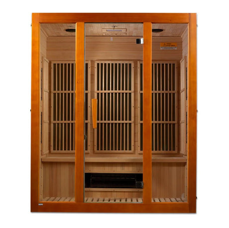 Maxxus Alpine Dual Tech 3 person Low EMF FAR Infrared Sauna Canadian Hemlock - Majestic Patio